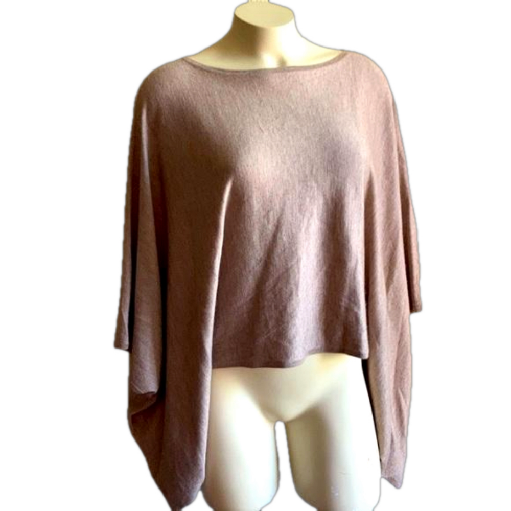 ralph Lauren black label beige cashmere/silk cover up LRG